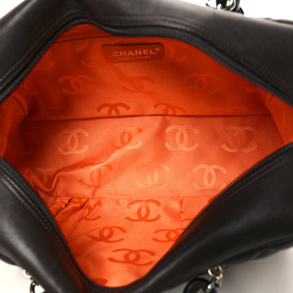 Chanel Calfskin Quilted Cambon Large Bowler Brown Beige 5 of 13