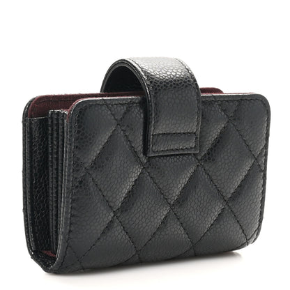 Chanel Caviar Quilted Gusseted Card Holder Black 3 of 9