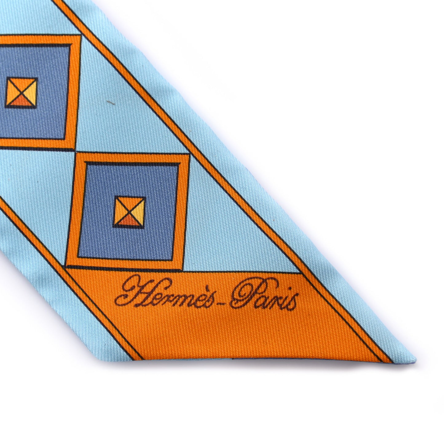 Silk Colliers Et Chiens Twilly Ciel Orange Gris Bleuete
