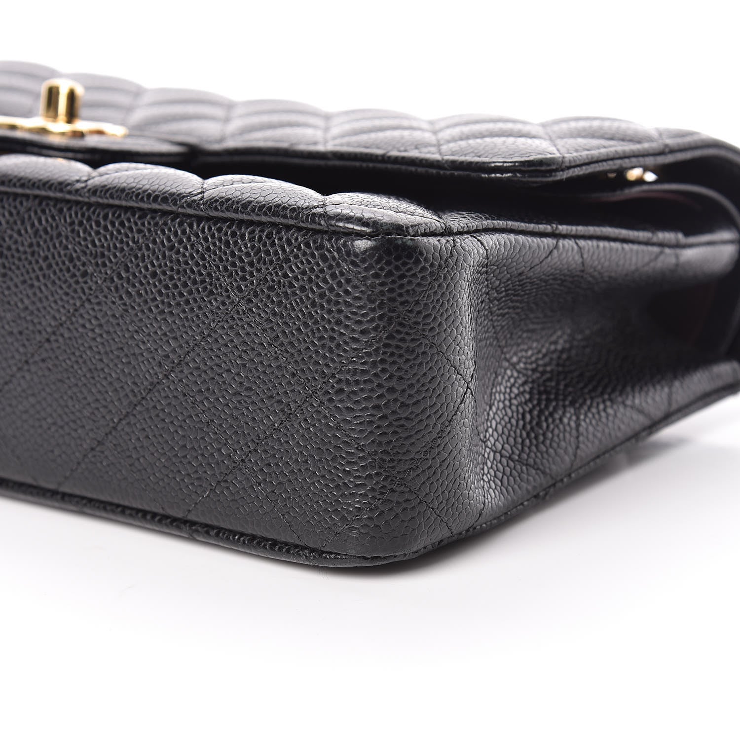 Chanel Caviar Quilted Medium Double Flap Black 10 of 13