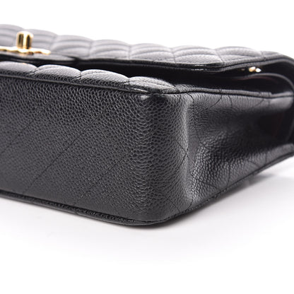 Chanel Caviar Quilted Medium Double Flap Black 10 of 13