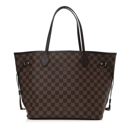 Louis Vuitton Damier Ebene Neo Neverfull MM Rose Ballerine 1 of 9