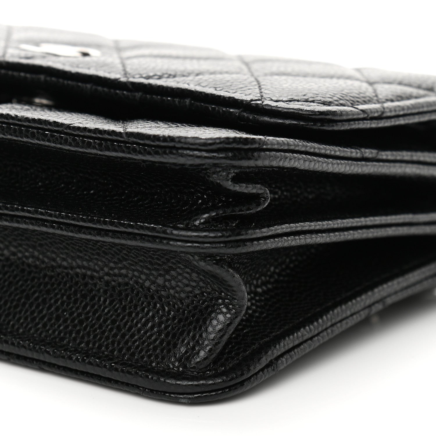 Chanel Caviar Quilted Mini Wallet On Chain WOC Black 11 of 12