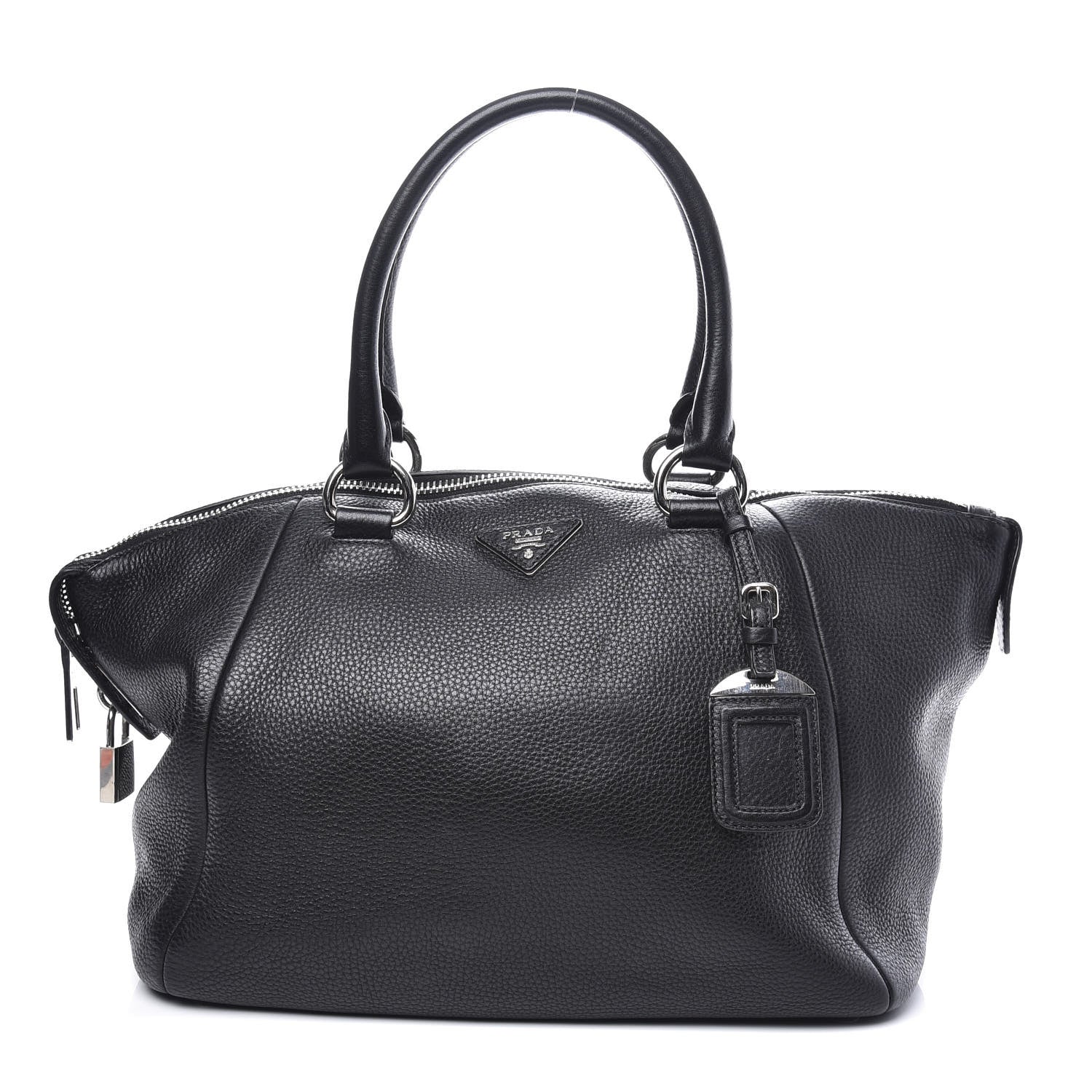 Prada Vitello Daino Shopping Tote Black 1 of 11
