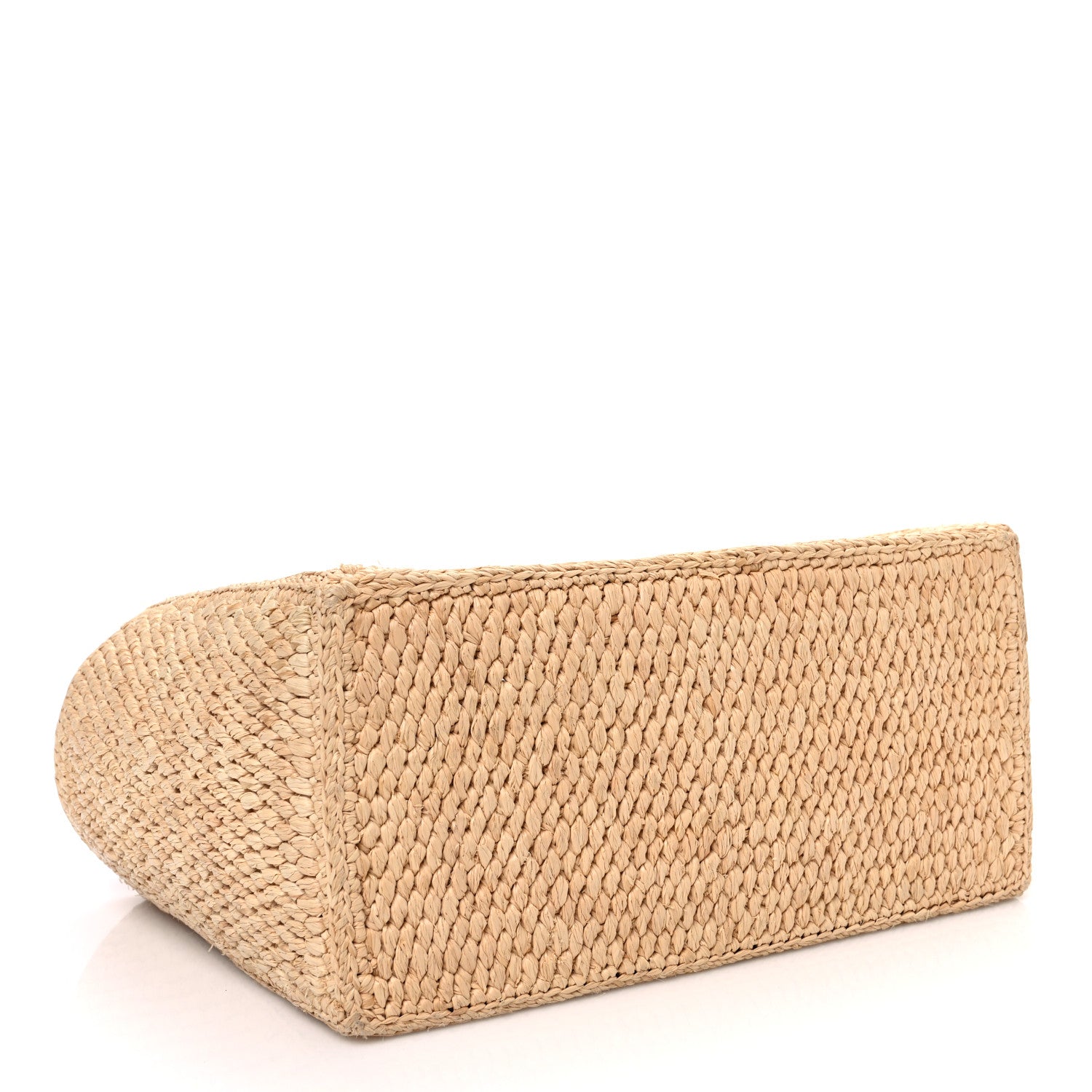 Celine Raffia Calfskin Triomphe Small Cabas Thais Tan 5 of 12