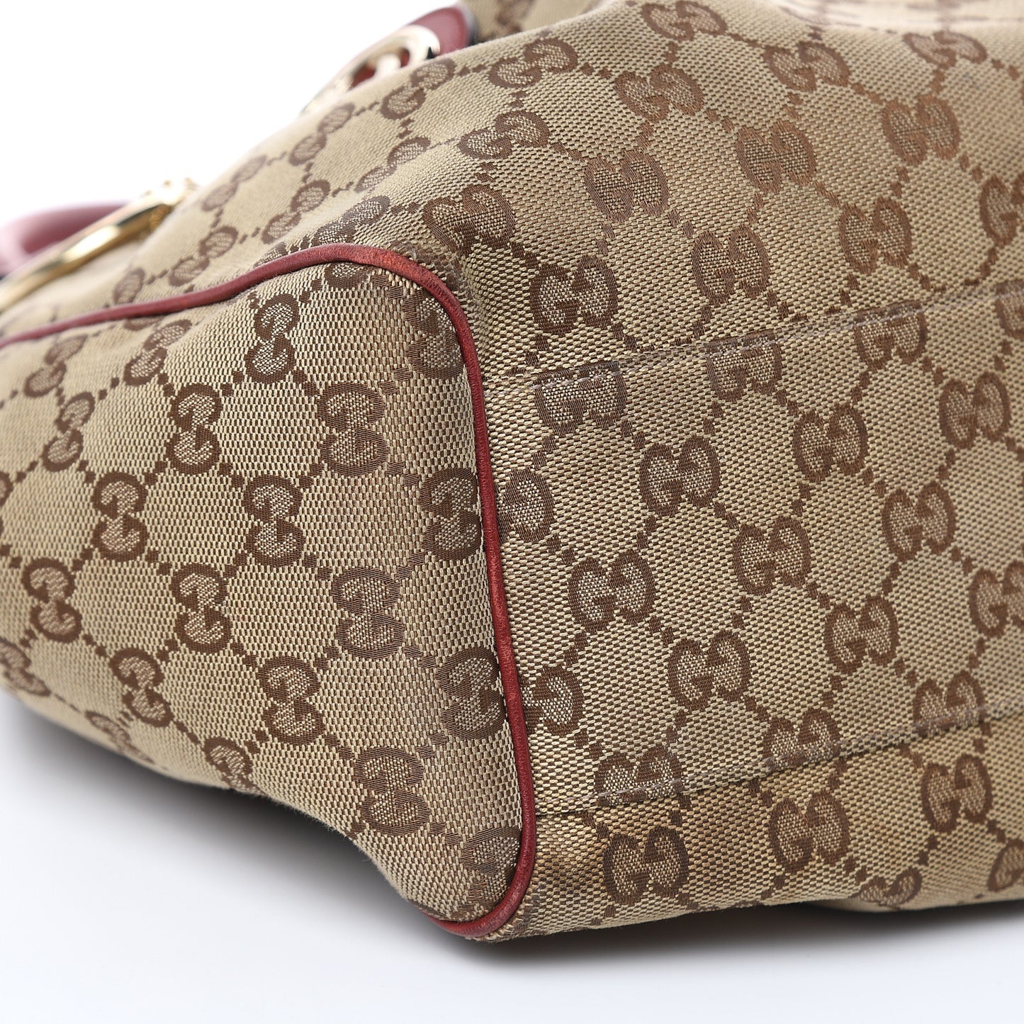 Monogram Medium Sukey Tote Dark Red