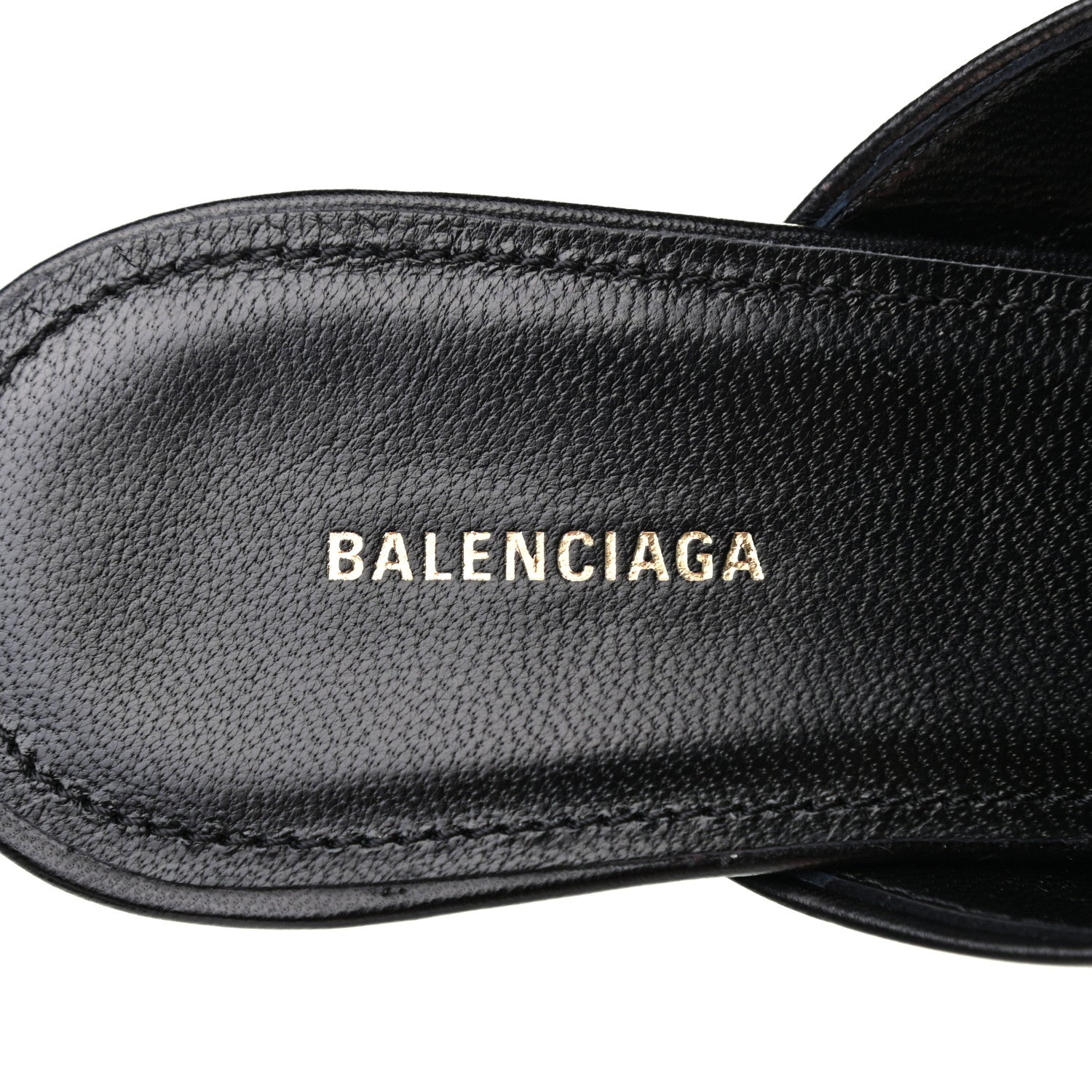Balenciaga Goatskin Pointed Toe Knife Mules 38 Black 7 of 8