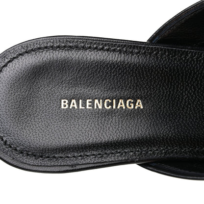 Balenciaga Goatskin Pointed Toe Knife Mules 38 Black 7 of 8