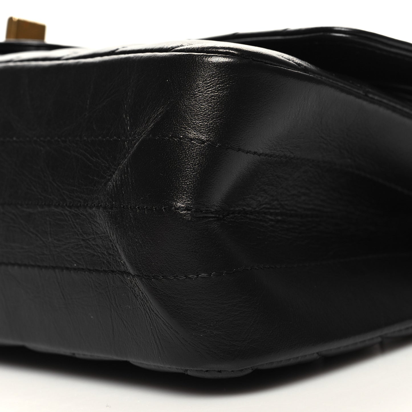 Aged Calfskin Chevron Quilted 2.55 Reissue 225 Flap Black
