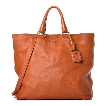Prada Vitello Daino Tote Papaya 1 of 9