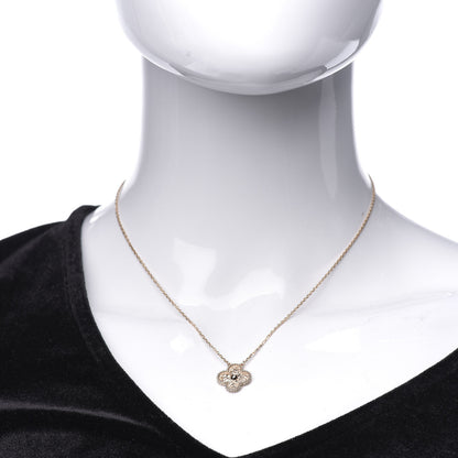 Van Cleef & Arpels 18K Rose Gold Vintage Alhambra Pendant Necklace 2 of 7