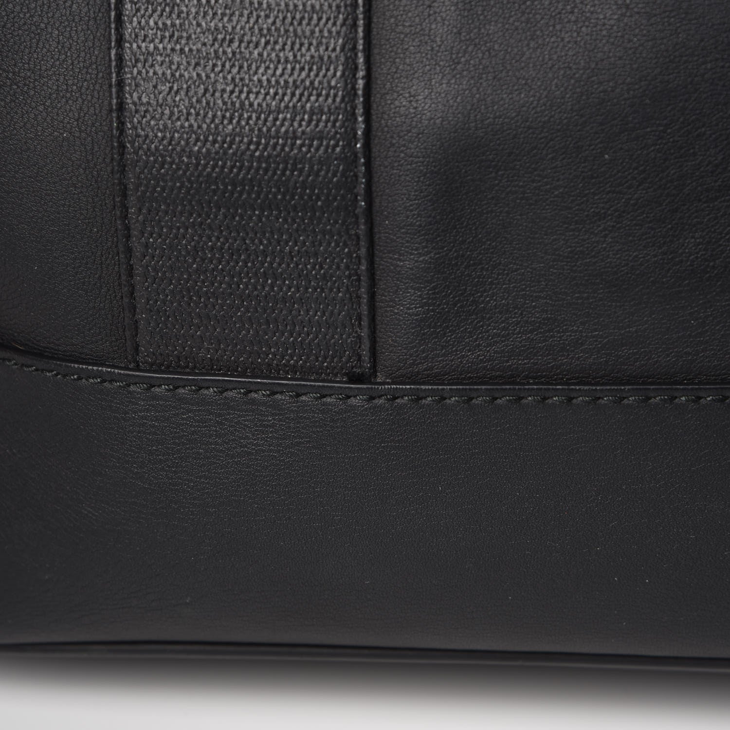 Balenciaga Lambskin Mens Perforated Canvas Navy Tote Black 13 of 13
