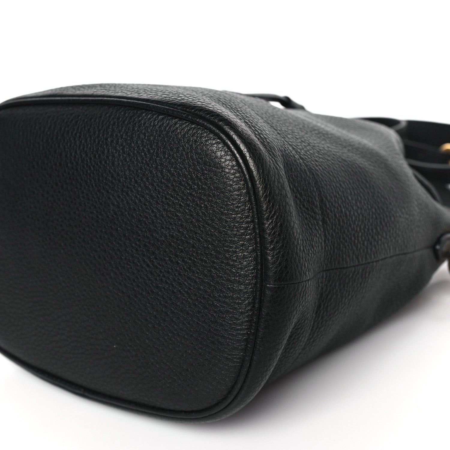 Prada Vitello Daino Bucket Bag Black 9 of 9