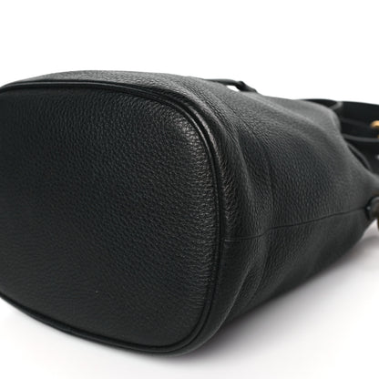 Prada Vitello Daino Bucket Bag Black 9 of 9