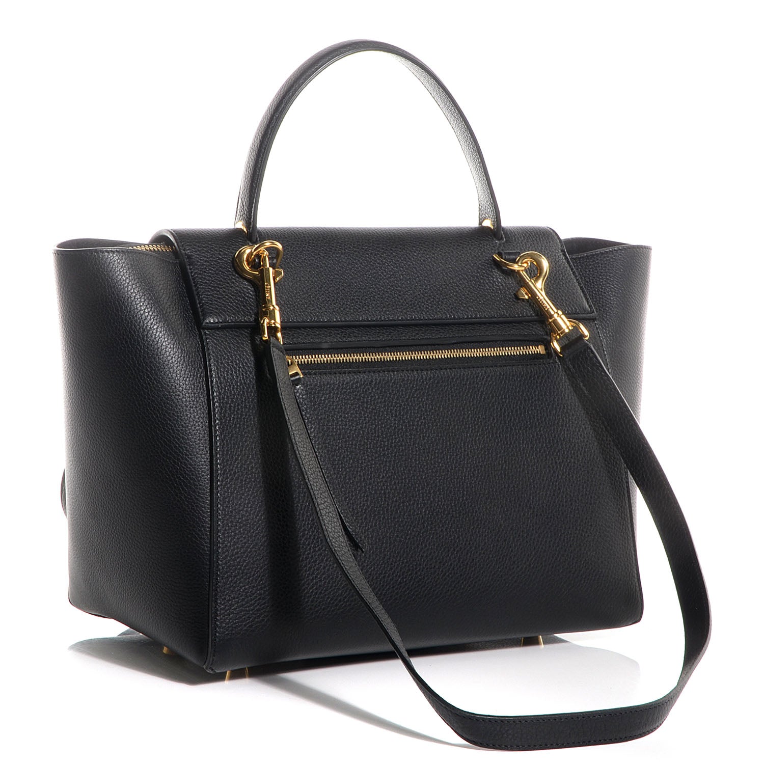 Celine Drummed Calfskin Mini Belt Bag Black 3 of 8