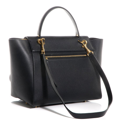 Celine Drummed Calfskin Mini Belt Bag Black 3 of 8