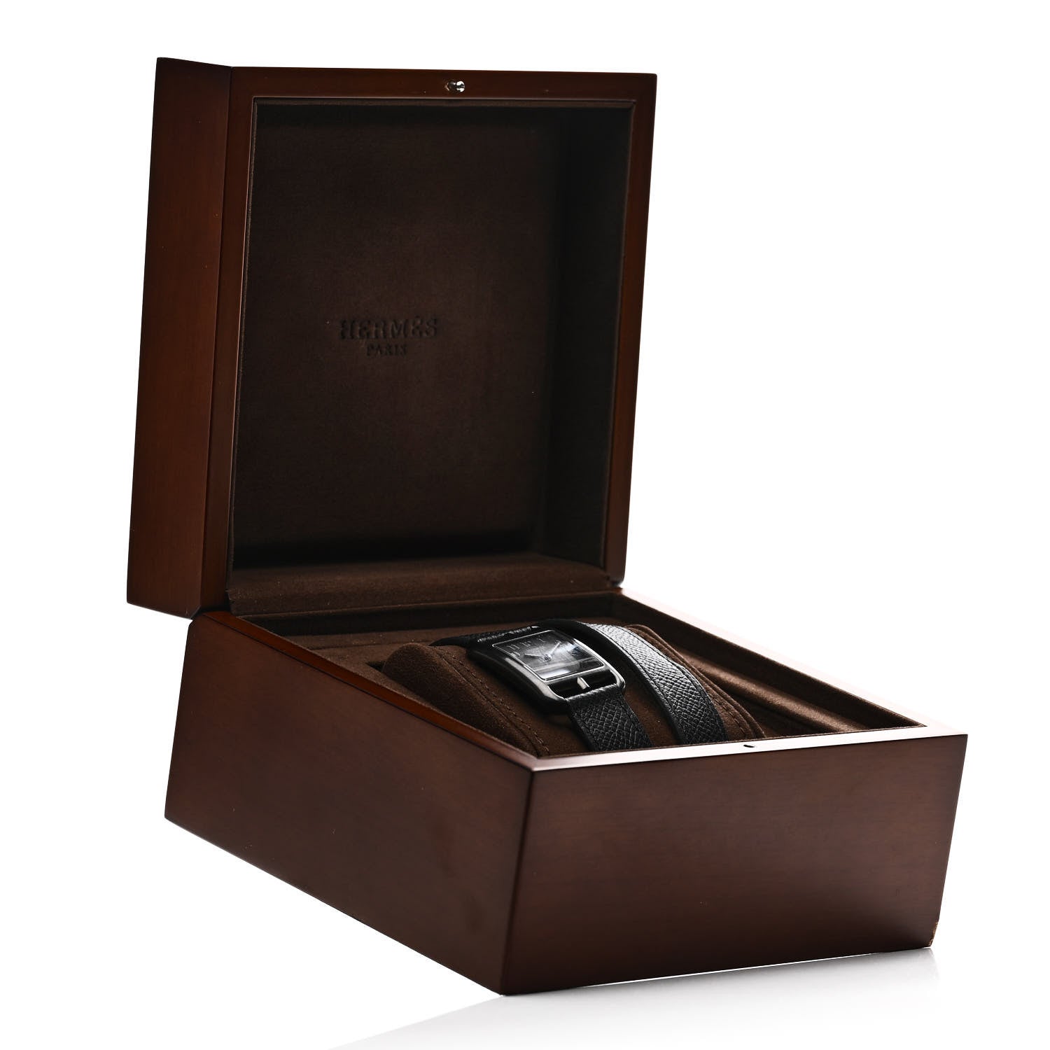 Hermes PVD Stainless Steel Epsom 29mm Cape Cod Double Tour Quartz Watch Noir 5 of 5