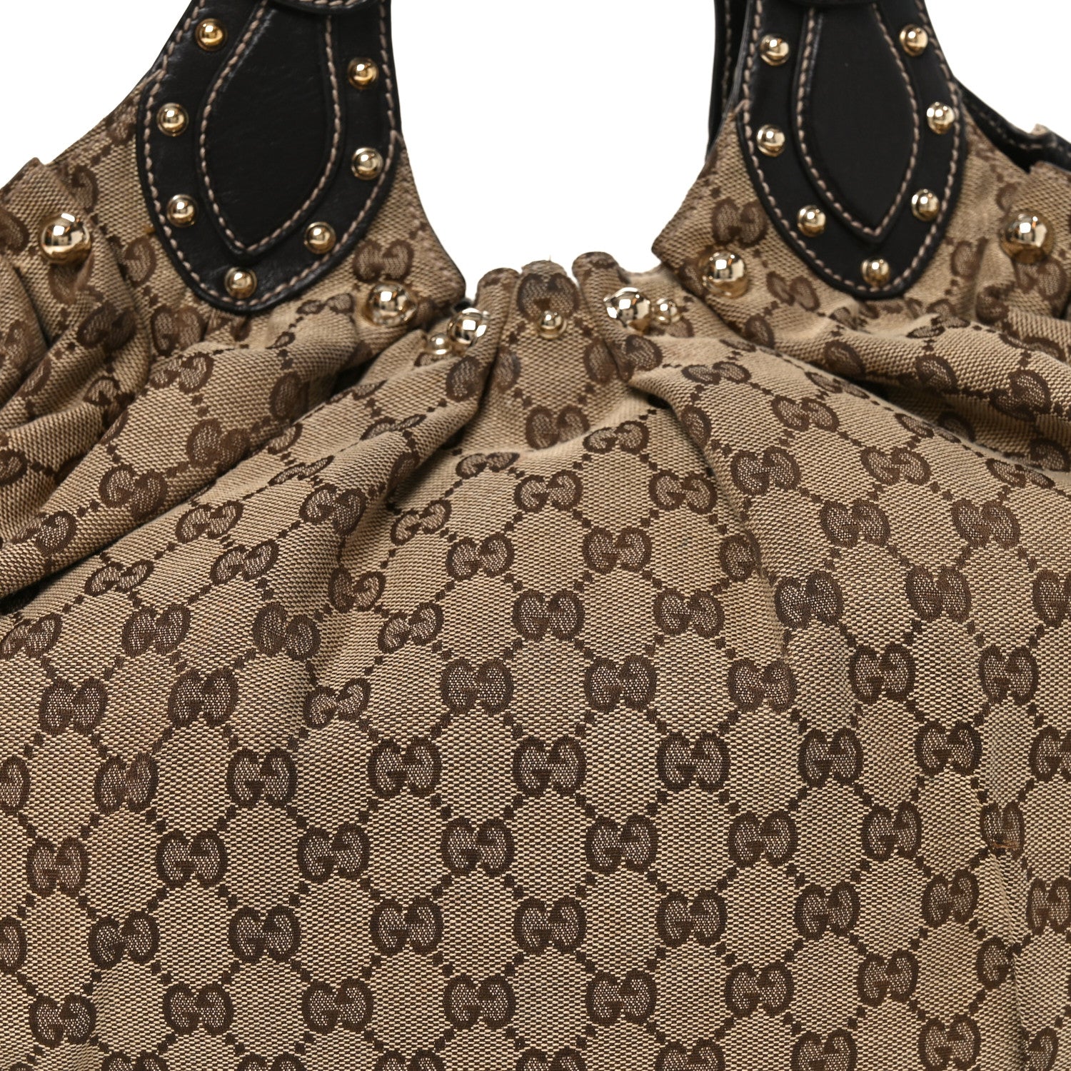 Gucci Monogram Studded Medium Pelham Shoulder Bag Dark Brown 8 of 12