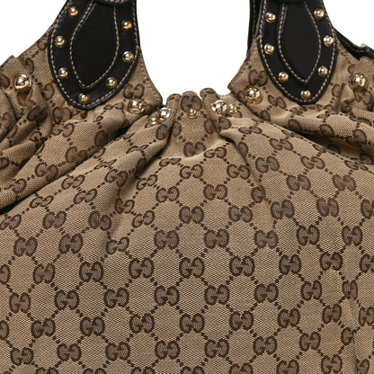Gucci Monogram Studded Medium Pelham Shoulder Bag Dark Brown 8 of 12