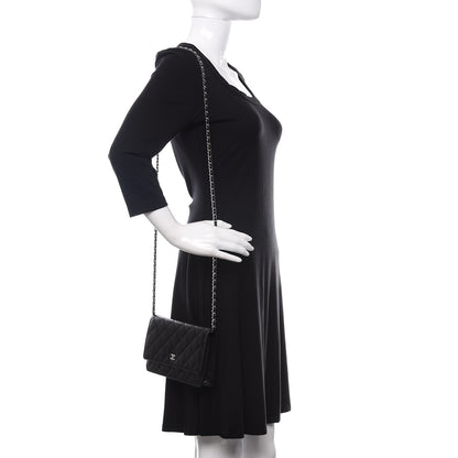 Chanel Caviar Quilted Wallet On Chain WOC Black 2 of 11
