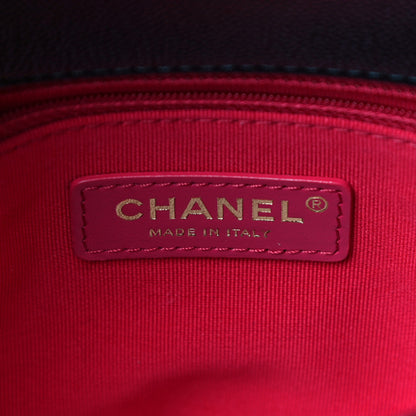 Chanel Shiny Caviar Quilted Small Chain Melody Flap Black 6 of 11