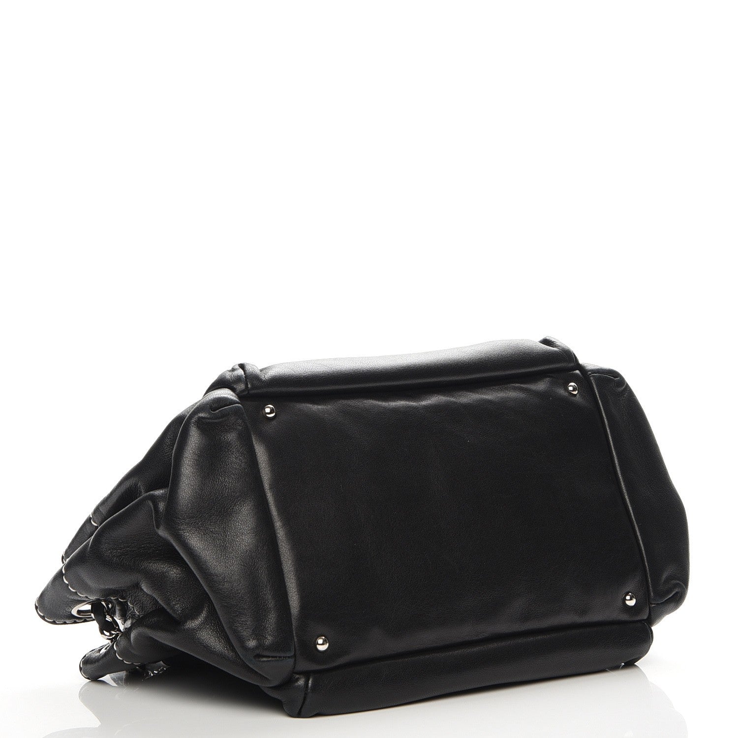 Chanel Lambskin Lax Accordion Hobo Black 4 of 7
