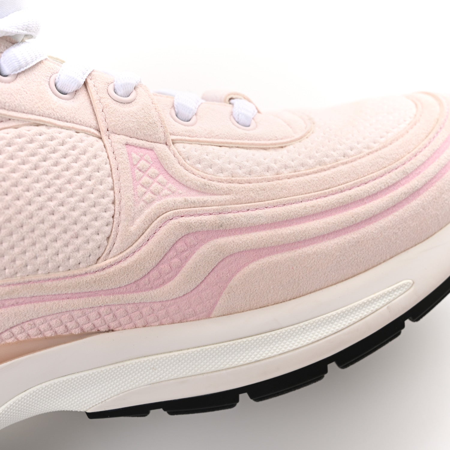 Chanel Fabric CC Womens Sneakers 36.5 Light Pink 9 of 10