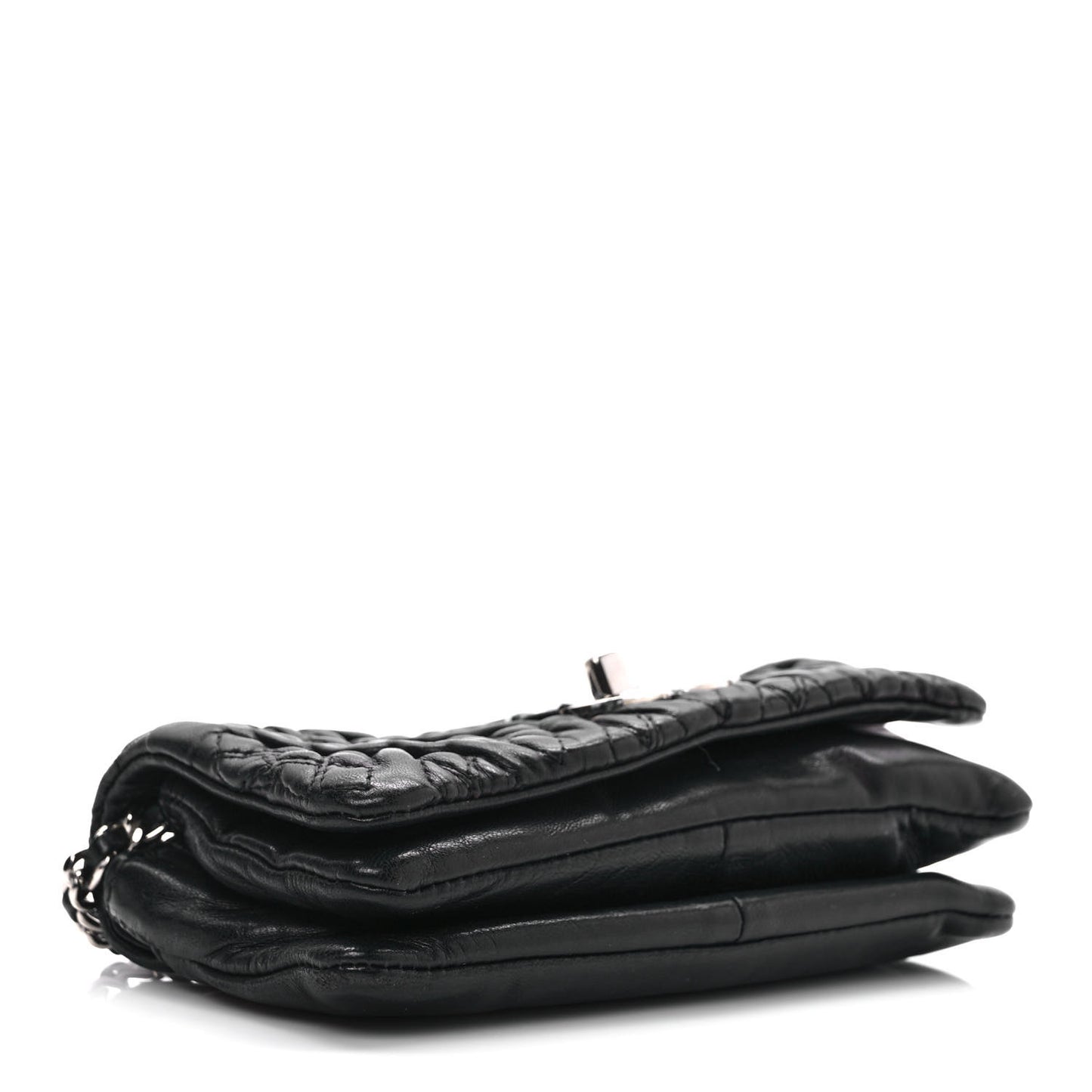 Lambskin Small Astrakan Flap Black