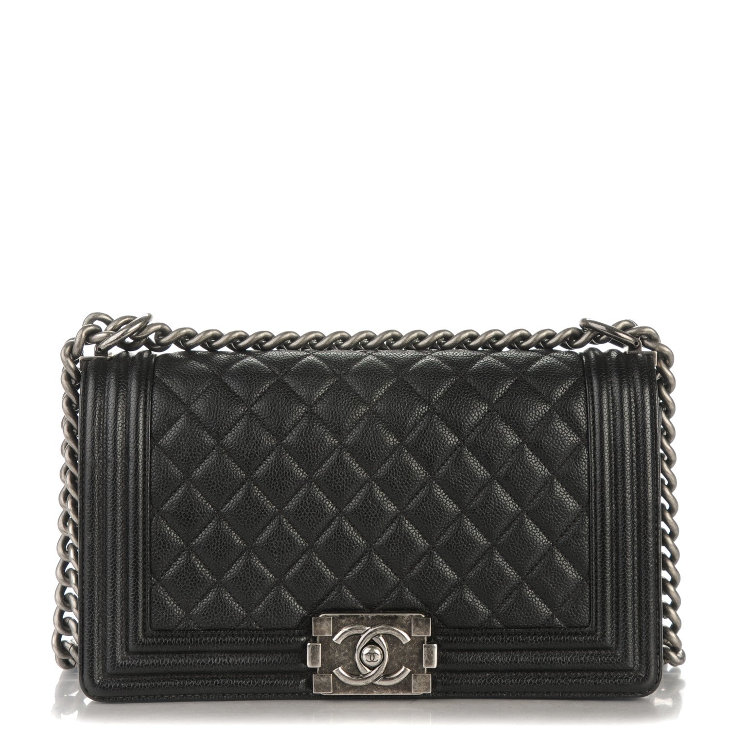 Chanel Caviar Quilted Medium Boy Flap Black 1 of 8