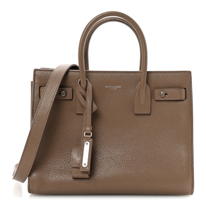 Saint Laurent Grained Calfskin Baby Sac De Jour Souple Dark Beige 1 of 9