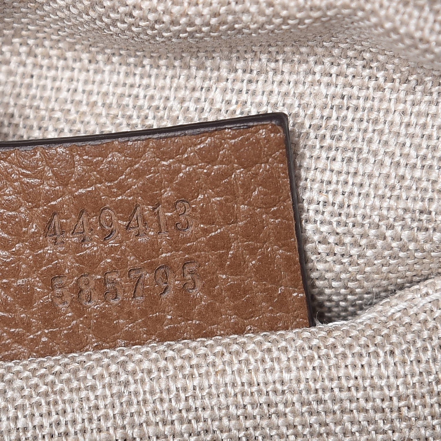 Gucci Monogram Mini Bree Messenger Bag Beige Tabacco 7 of 7