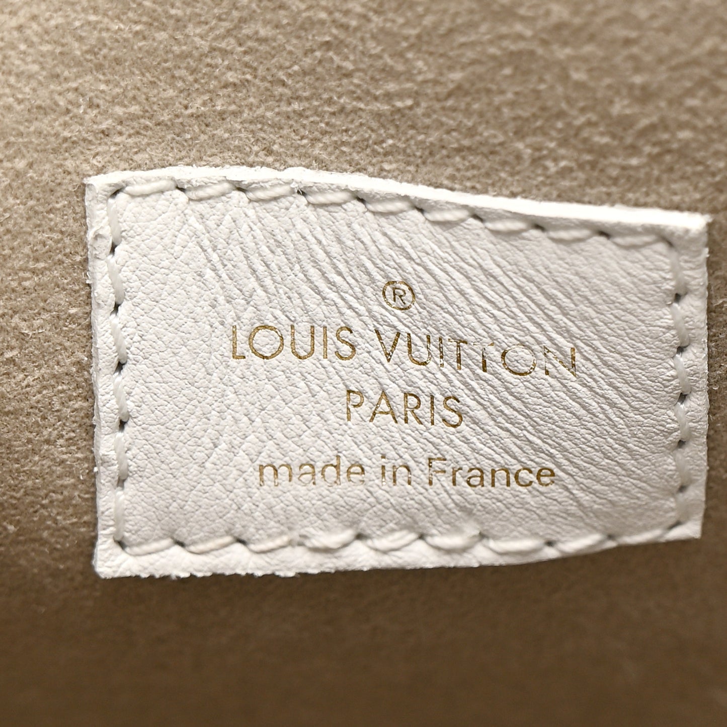 Calfskin Monogram Cutout Petit Noe White