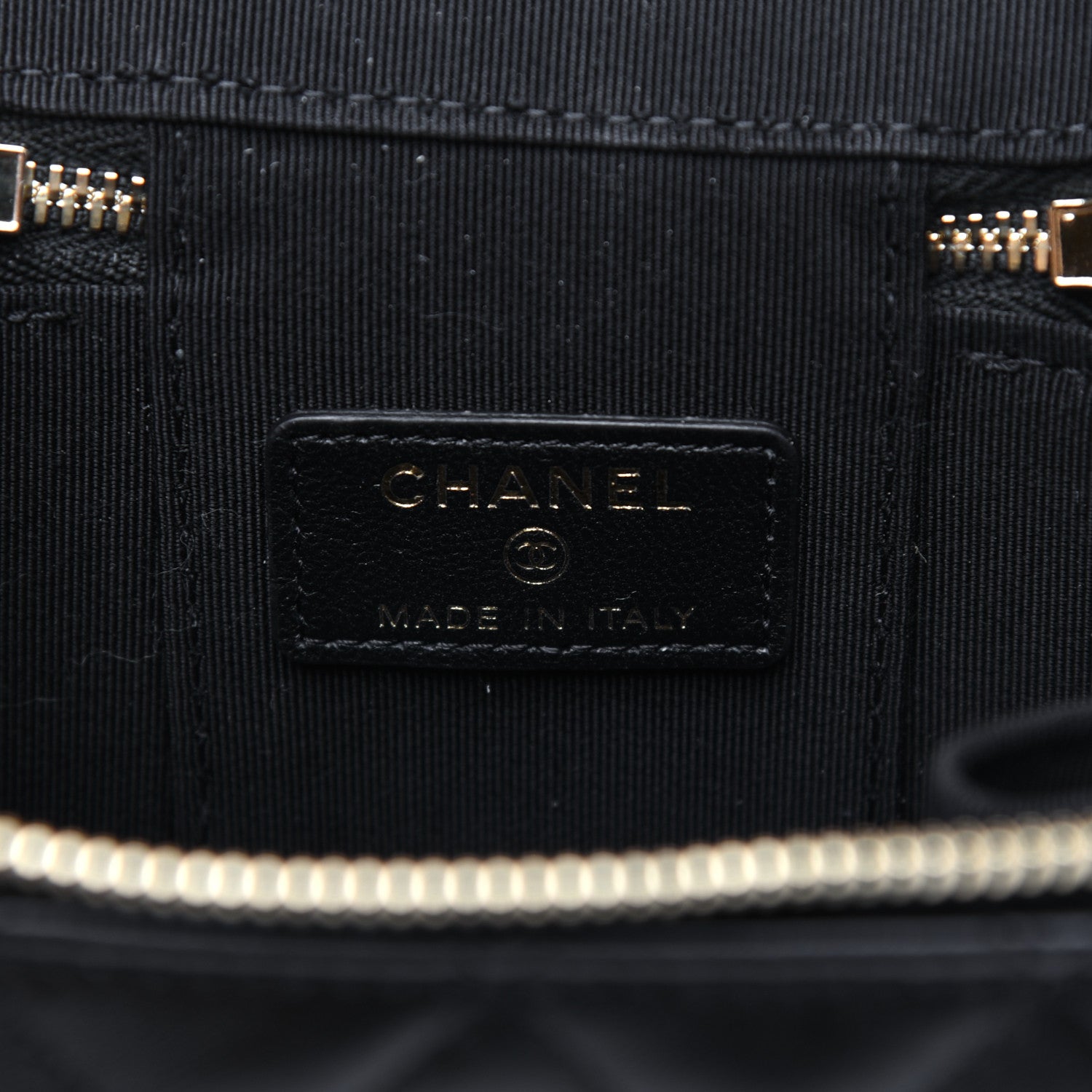Chanel Lambskin Quilted My Chanel Lady Vanity Case With Chain Black 8 of 14