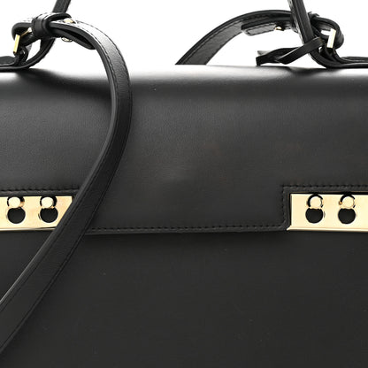 Delvaux Calfskin MM Tempete Satchel Black 8 of 12