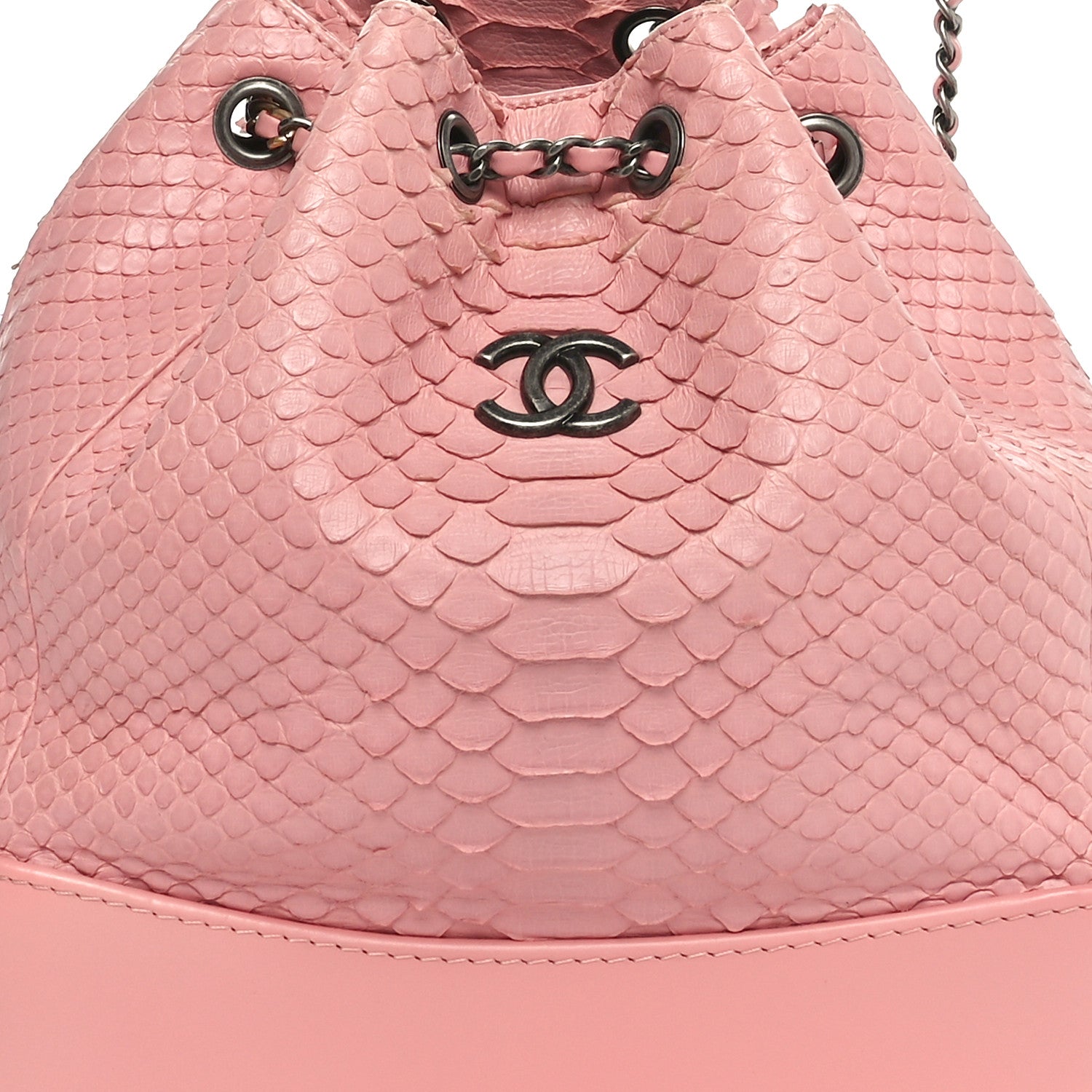 Chanel Snakeskin Small Gabrielle Backpack Light Pink 8 of 11