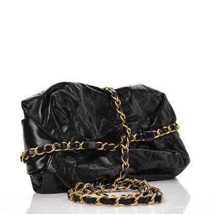Chanel Calfskin Quilted Baluchon Black 3 of 7