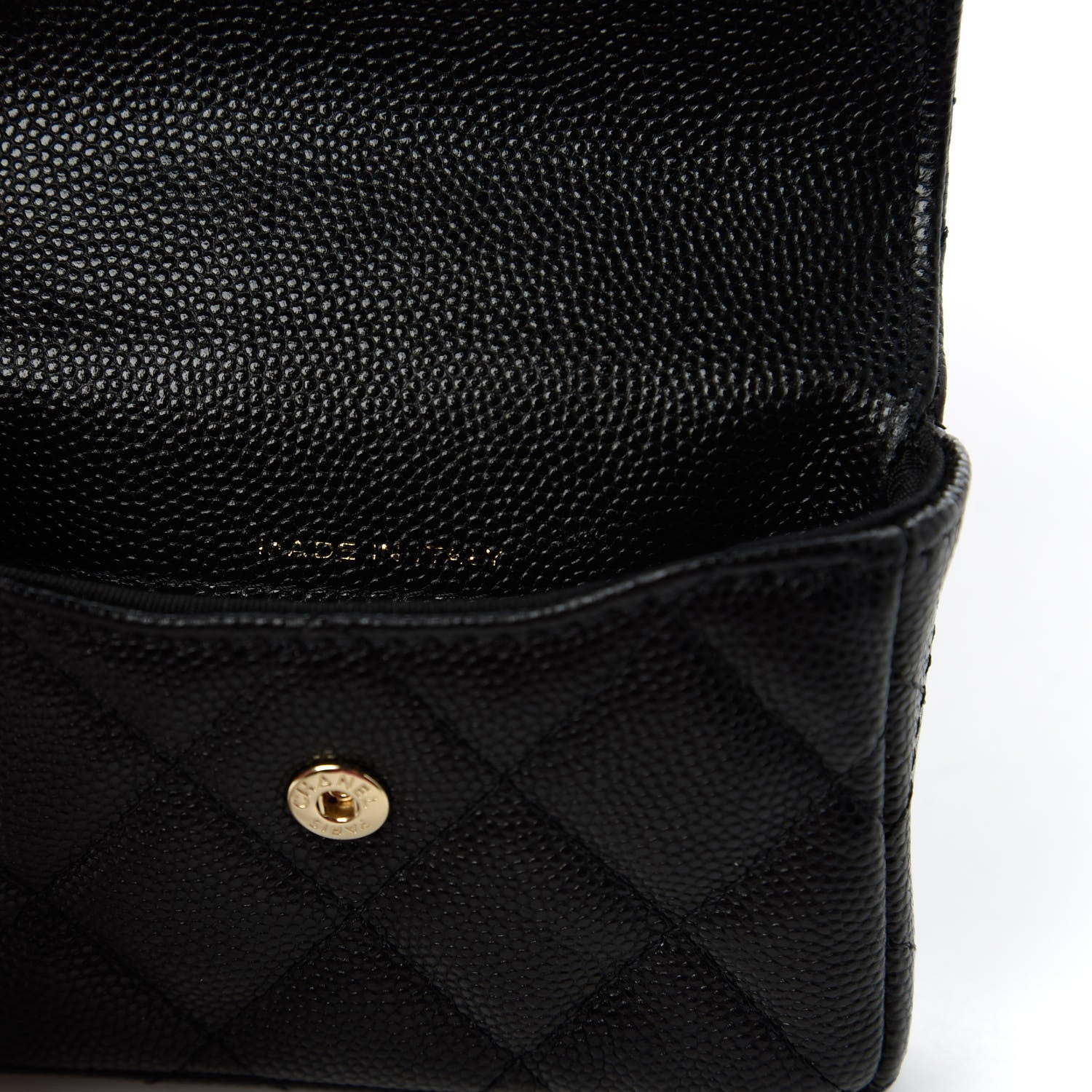 Chanel Caviar Quilted Mini Pearl On Top Coin Purse With Chain Black 9 of 11