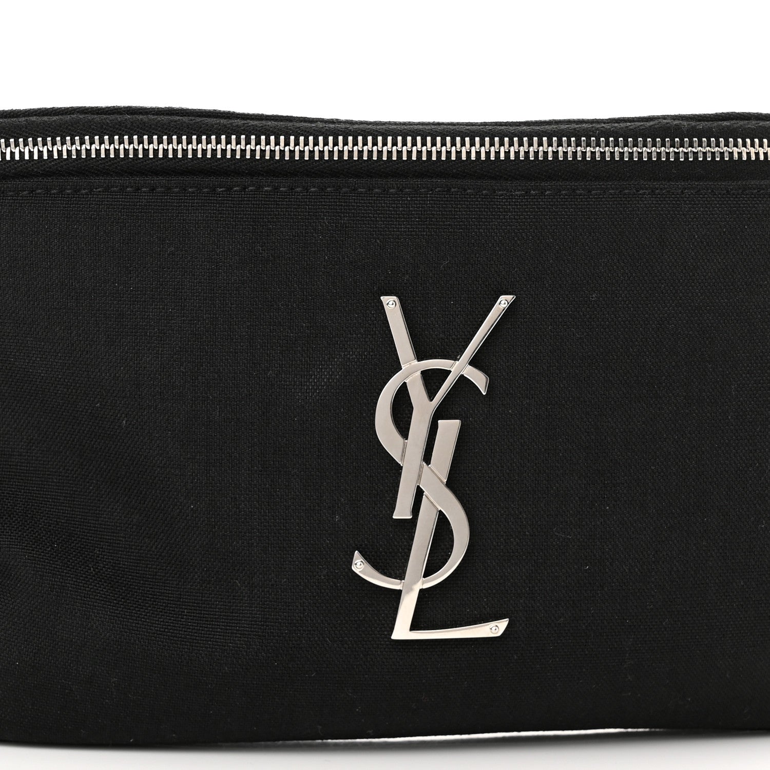 Saint Laurent Canvas Monogram Belt Bag Black 8 of 10
