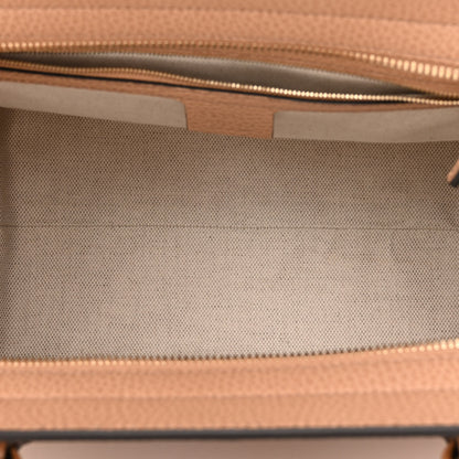 Gucci Pebbled Calfskin Medium Soho Top Handle Satchel Beige 5 of 10
