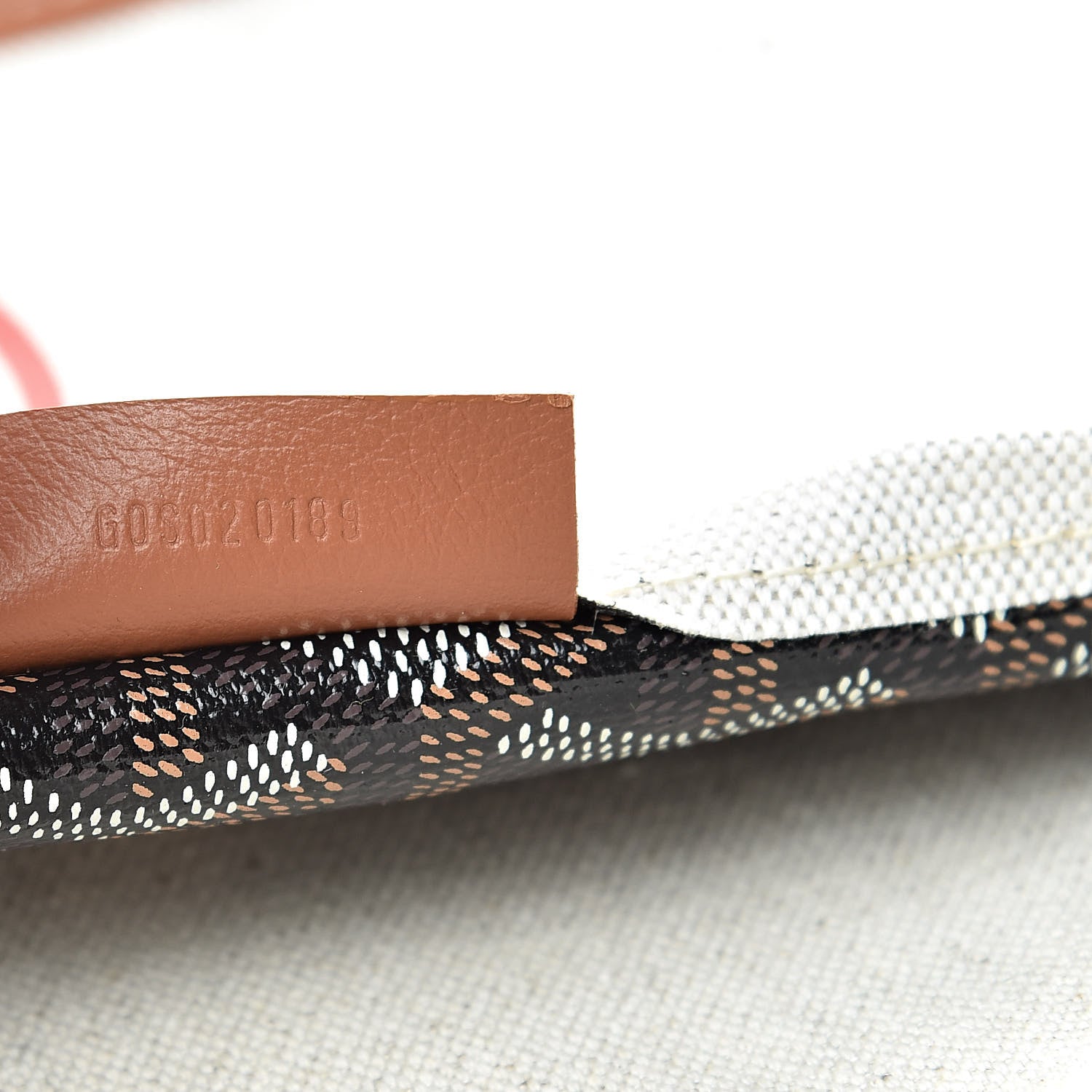 Goyard Goyardine Canvas Le Foulard Pouch Black Gold Off White 7 of 7