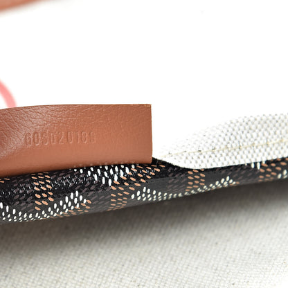 Goyard Goyardine Canvas Le Foulard Pouch Black Gold Off White 7 of 7