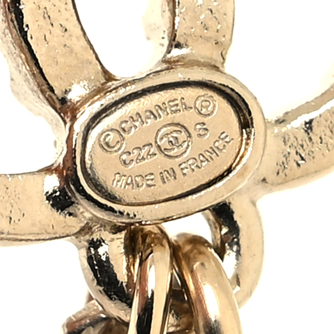 Crystal Star 5 Drop CC Earrings Gold