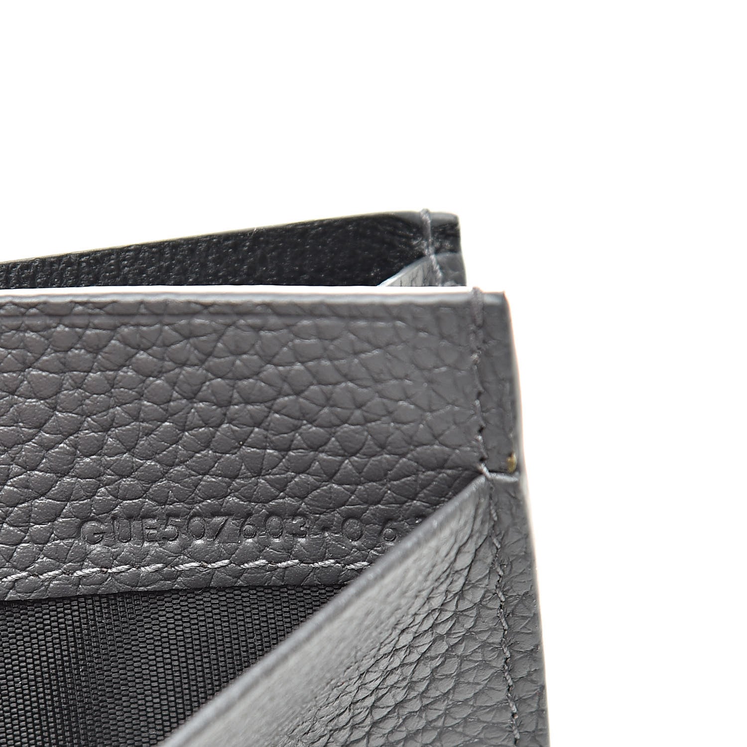 Saint Laurent Grained Calfskin Sac De Jour Souple Card Case Grey 7 of 7