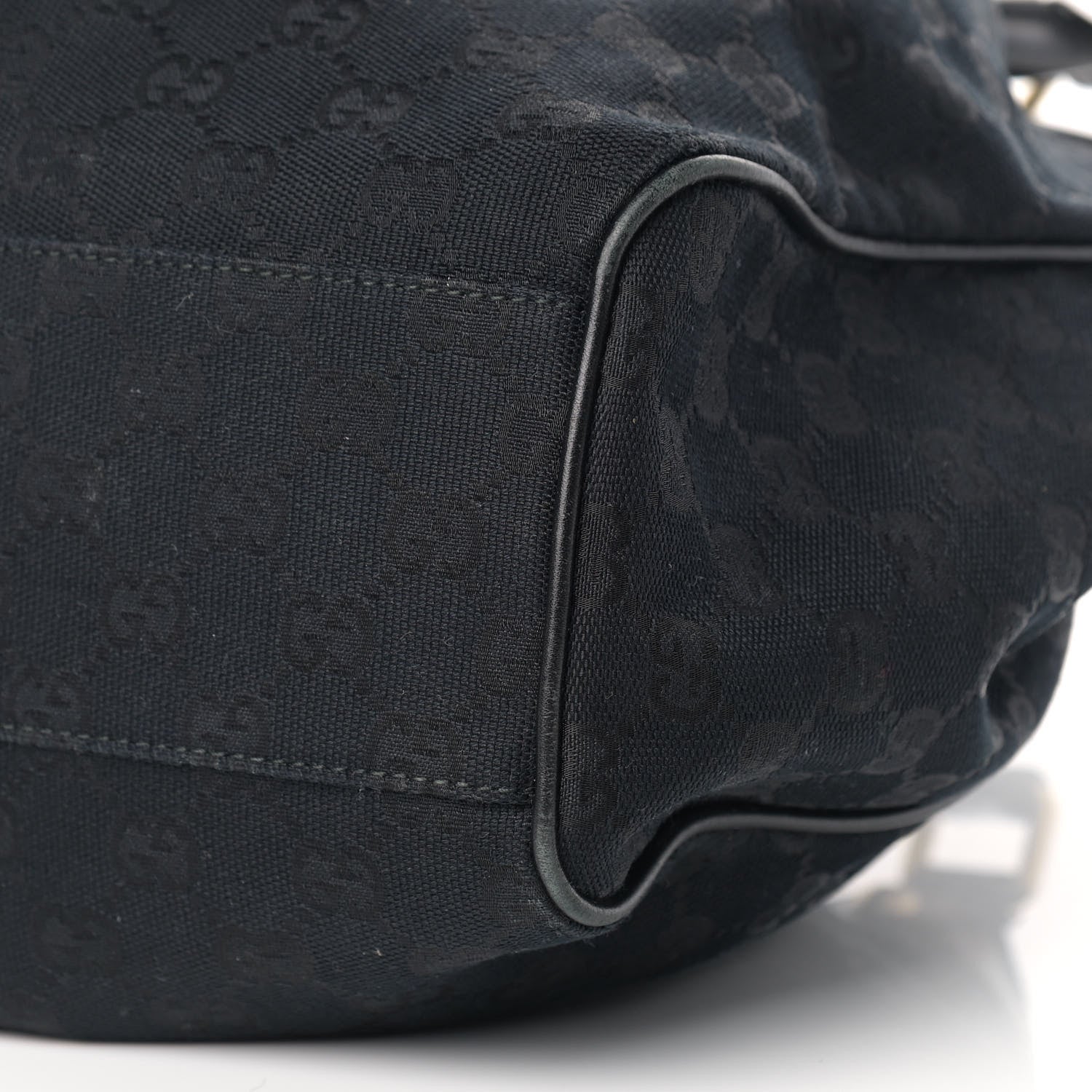Gucci Monogram Medium Sukey Tote Black 8 of 12