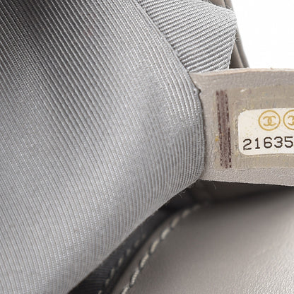 Chanel Lambskin Chevron Quilted Medium Boy Flap Grey 8 of 17