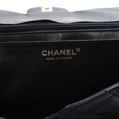 Chanel Caviar Quilted Jumbo Single Flap Black 10 of 14