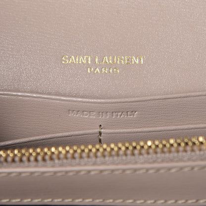 Saint Laurent Smooth Calfskin Monogram Sulpice Chain Wallet Nude 7 of 7