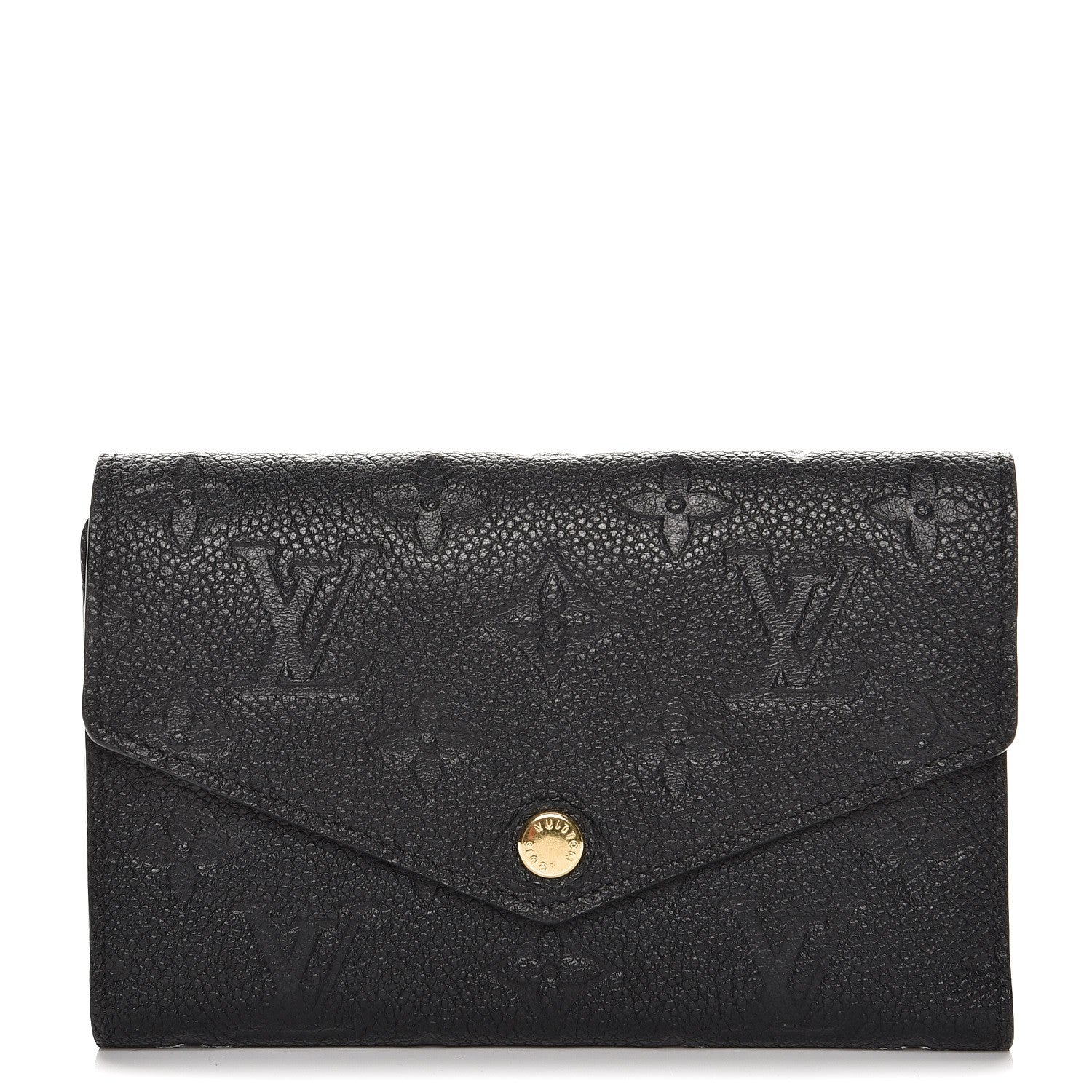 Louis Vuitton Empreinte Compact Curieuse Wallet Black 1 of 7