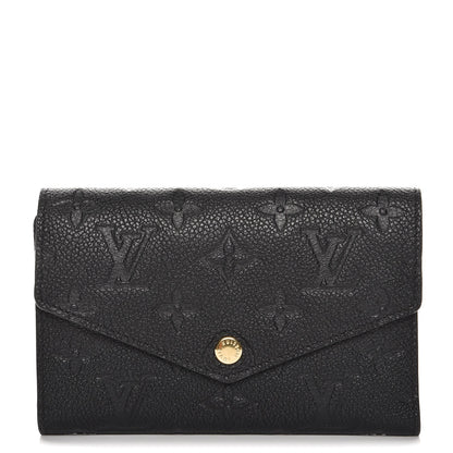 Louis Vuitton Empreinte Compact Curieuse Wallet Black 1 of 7