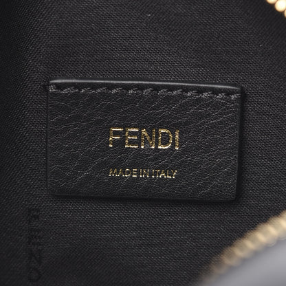 Fendi Vitello Century Bi-Color FF 1974 Embossed Mini Camera Case Maya Black 5 of 9